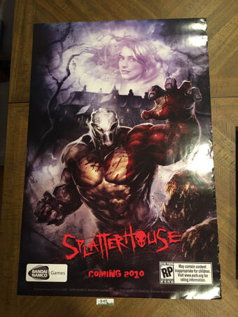 SplatterHouse Original 24×36 inch Promotional Game Poster (2010) [D02]