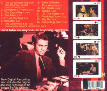 Steve McQueen The Cincinnati Kid Original Soundtrack Score CD Edition Music by Lalo Schifrin