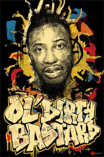 Wu Tang Clan Co-Founder Ol’ Dirty Bastard Graffiti 24 x 36 inch Music Poster