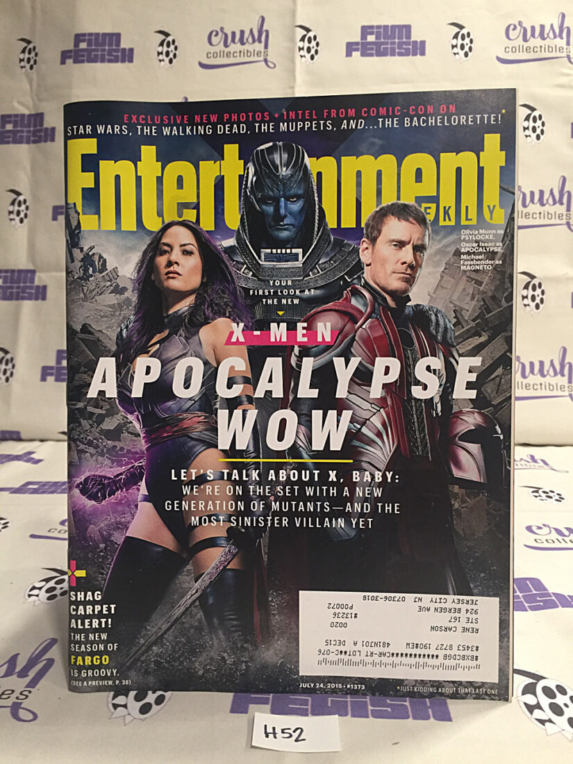 Entertainment Weekly (July 24, 2015, No. 1373) X-Men: Apocalypse, Michael Fassbender, Oscar Isaac, Olivia Munn [H52]