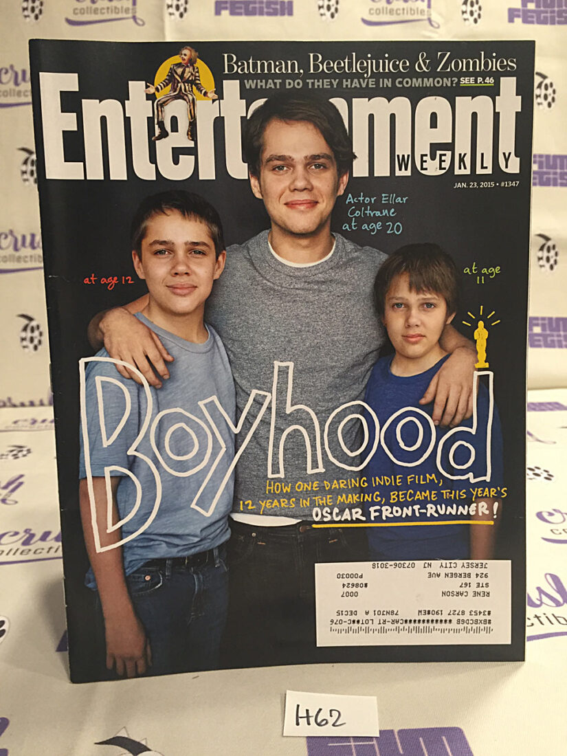 Entertainment Weekly (Jan 23, 2015) Batman, Beetlejuice & Zombies, Ellar Coltrane in Boyhood [H62]