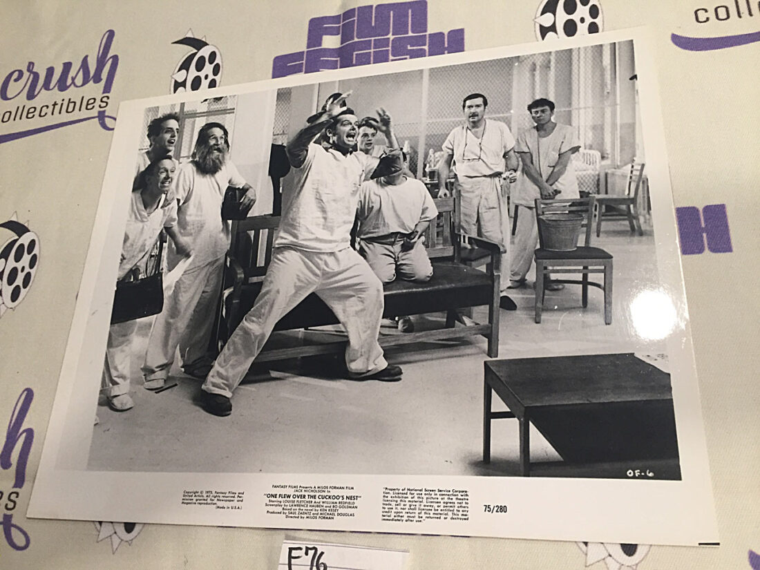 Jack Nicholson in One Flew Over the Cuckoo’s Nest (1975) Lobby Card Press Photo [F76]