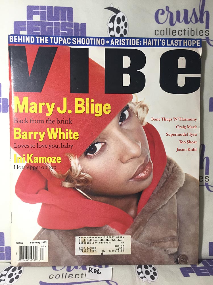 Vibe Magazine (February 1995) Mary J. Blige, Barry White, Ini Kamoze [R06]