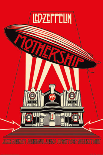 Led Zeppelin Mothership (Red Version) 24 x 36 inch Rock Music Concert Poster
