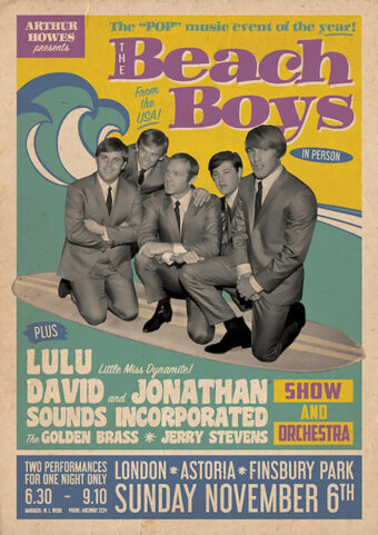 The Beach Boys Finsbury Park London 23×33 inch Music Concert Poster