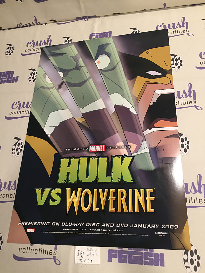 Hulk vs. Wolverine Original 13×19 inch Promotional Movie Poster [i91]