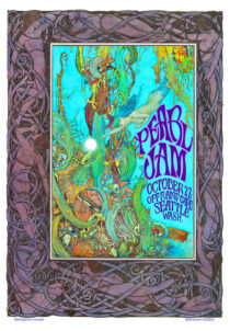 Pearl Jam Off Ramp Cafe Seattle, Washington (October 22, 1990) 17×24 inch Music Concert Poster