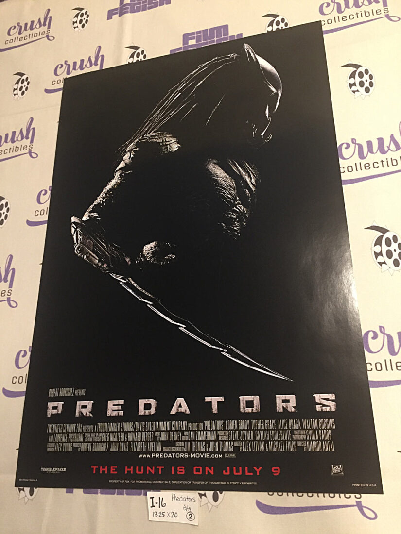 Predators Original 13×20 inch Promotional Movie Poster [I16]