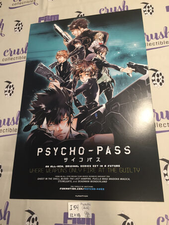 Psycho-Pass / Robotics-Notes Funimation Anime TV Series Original 12×18 inch 2-Sided Promotional Poster [I54]
