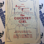The Country Girl Theatre Program American Community Theatre – Alfred G. Brooks [344]