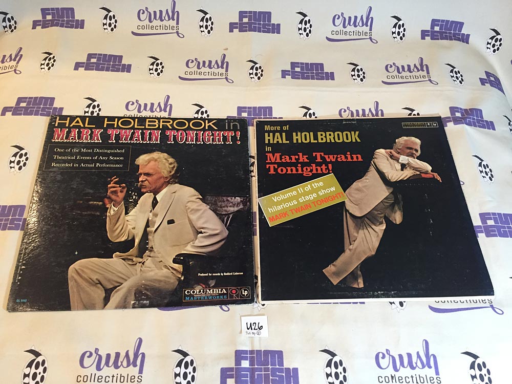 Hal Holbrook Mark Twain Tonight + More of… Volume II Set of Both Vinyl Editions [U26]