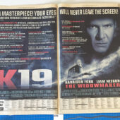 K19: The Widowmaker Original Full Page Newspaper Ad (New York Times July 19, 2002) [A38]