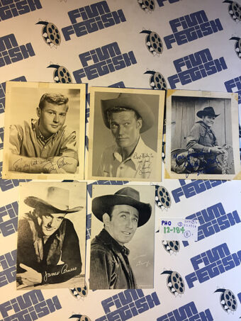 Set of 11 Assorted Rare Original Lobby Cards + 5 SIGNED Publicity Photos from Old Classic Western Movies [PHO12184]