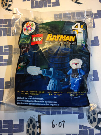 LEGO Batman: The Videogame 4 McDonald’s Happy Meal Mr. Freeze + Ice Blast Toy (2008) [607]