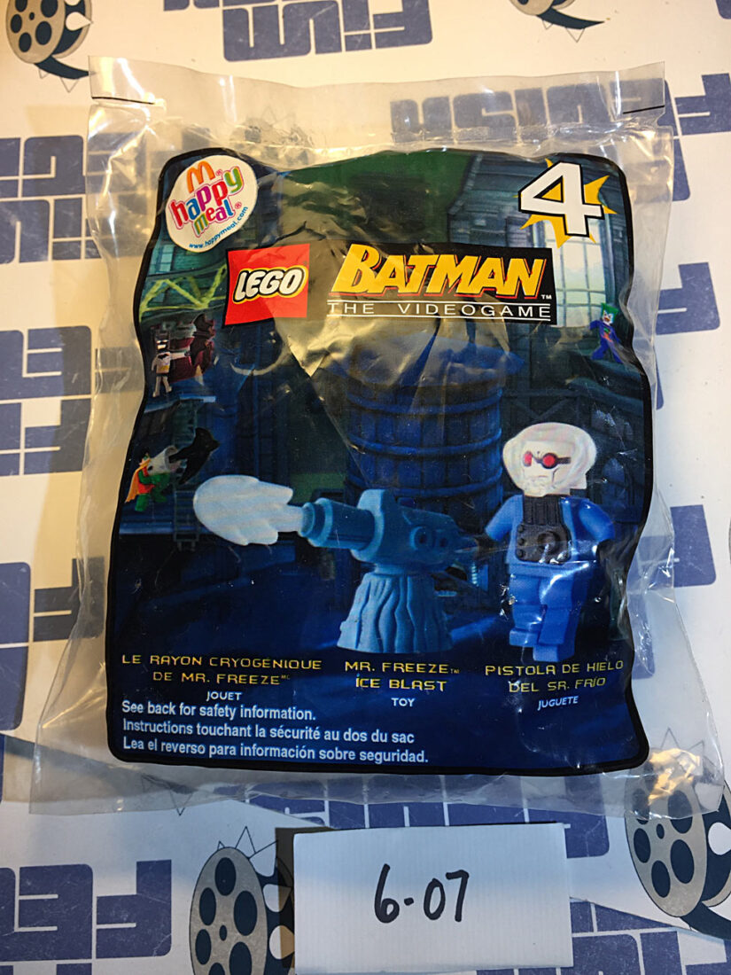 LEGO Batman: The Videogame 4 McDonald’s Happy Meal Mr. Freeze + Ice Blast Toy (2008) [607]