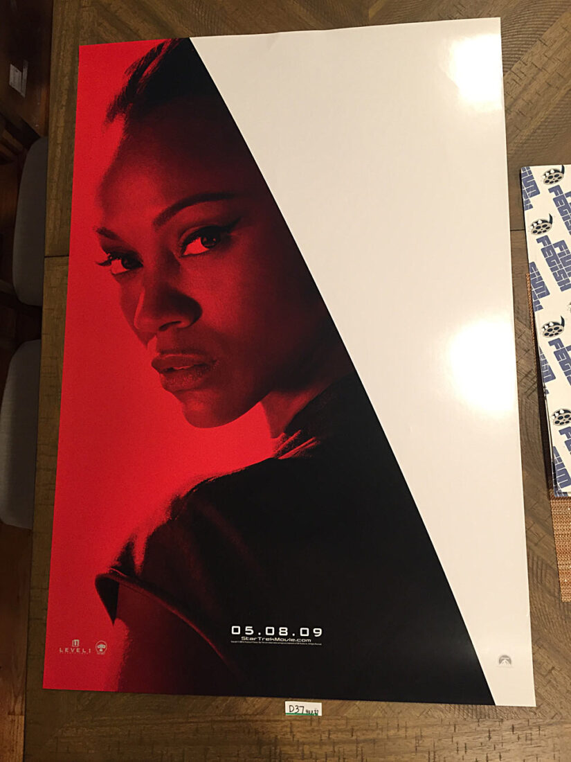 Star Trek (2009) Original 27×40 inch Movie Poster Zoe Saldana Character [D37]