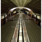 DC Metro Trains Pulling into Station Photo Print [210803-0011]