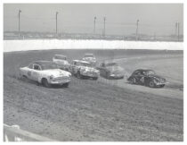 Dirt Track Modified Stock Car Race in 1950’s San Francisco Bay Area Photo [210825-1]