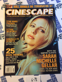 Cinescape Magazine (July/August 1998) Sarah Michelle Gellar Cover, Movie Previews [678]