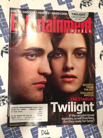 Entertainment Weekly Magazine (Nov 2008) Kristen Stewart, Robert Pattinson [D66]
