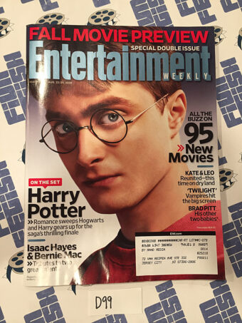 Entertainment Weekly Magazine (Aug, 2008) Daniel Radcliffe, Brad Pitt, Isaac Hayes, Bernie Mac [D99]
