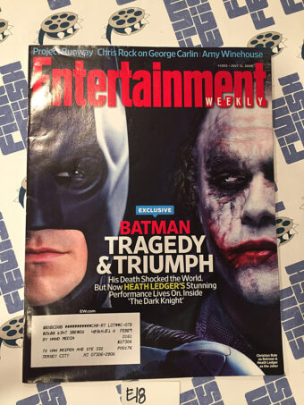 Entertainment Weekly Magazine (July 11, 2008) Heath Ledger, Batman, Joker, The Dark Knight [E18]