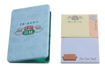 Friends TV Series Central Perk Sticky Note Set with Collectible Metal Tin