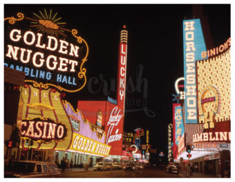 Vintage Downtown Las Vegas Strip (1965) Photo Print [210907-0035]