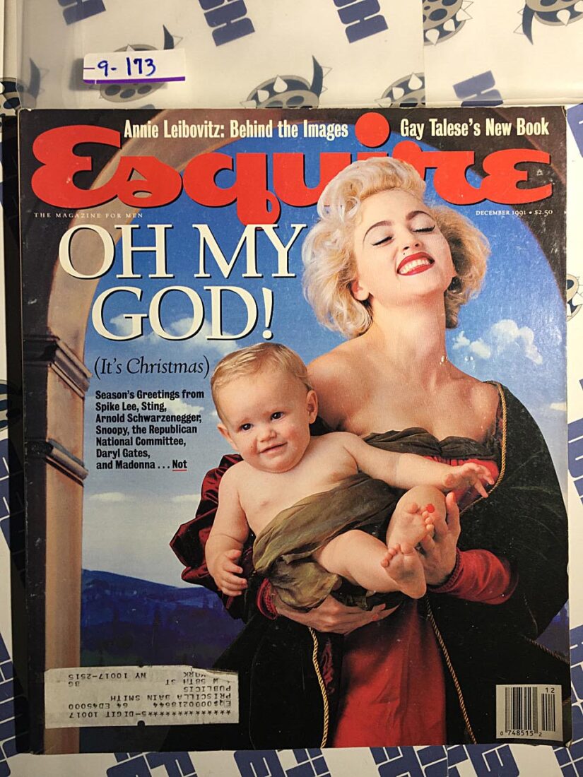 Esquire Magazine (December 1991) Madonna, Sting, Arnold Schwarzenneger [9173]