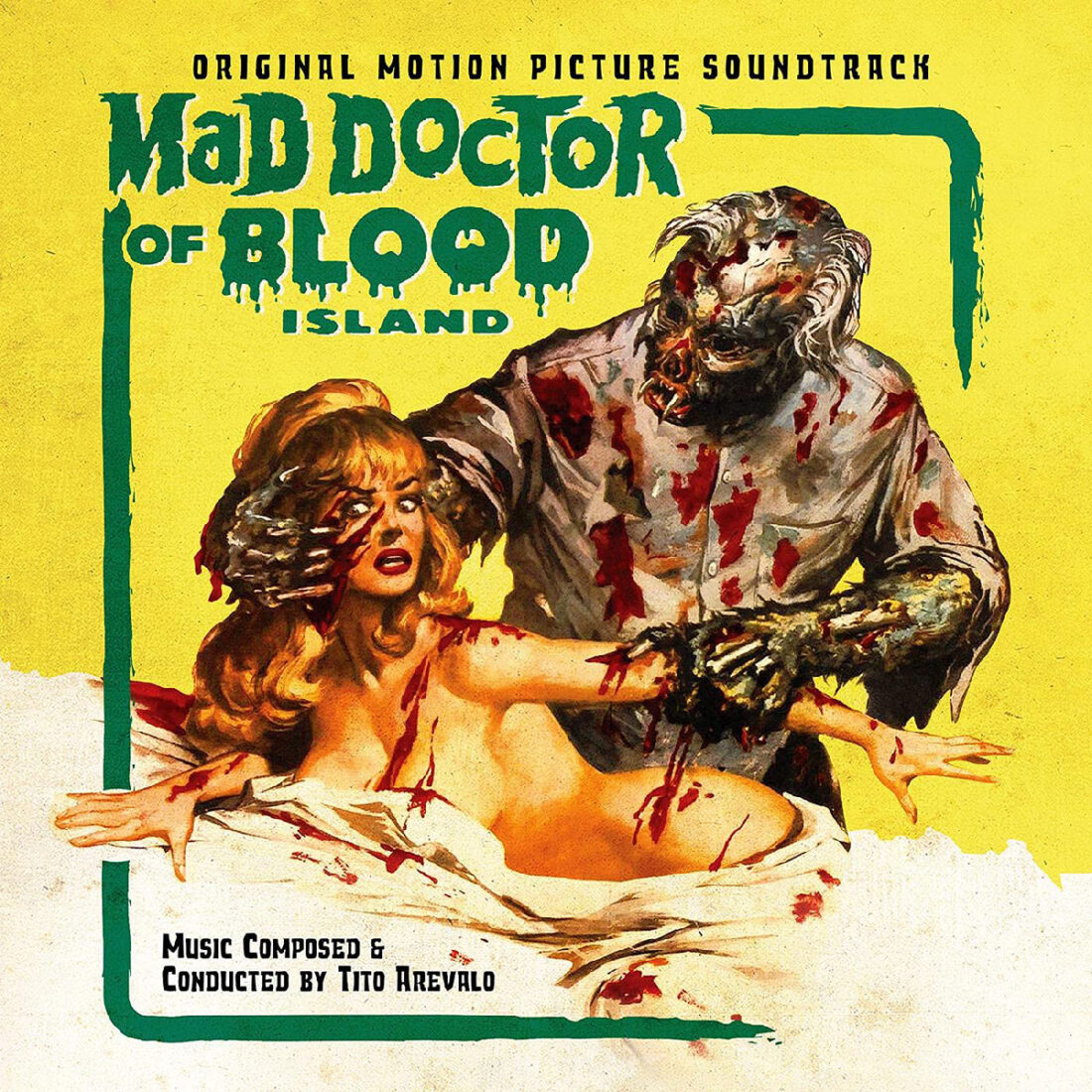 Mad Doctor of Blood Island Original Motion Picture Soundtrack Green Chlorophyll Blood Vinyl Limited Edition