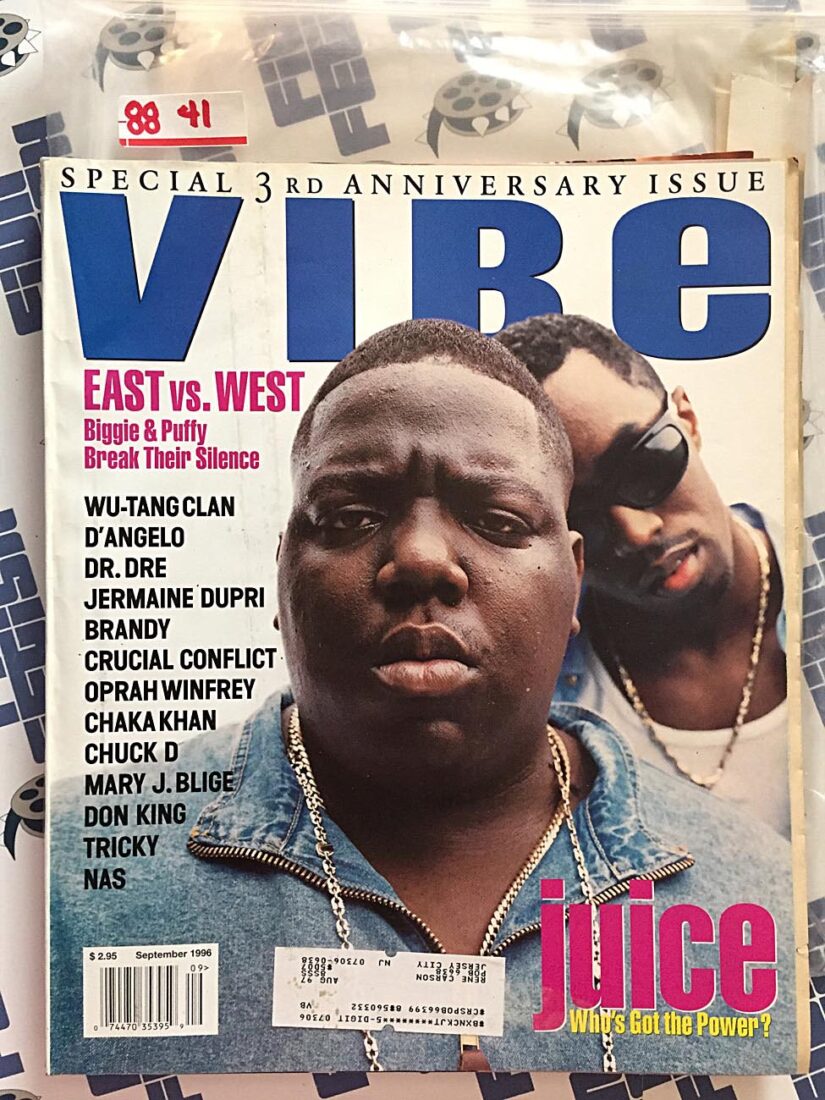 VIBE Magazine Special 3rd Anniversary Issue Biggie Smalls Diddy Cover (Sept 1996) [8841]