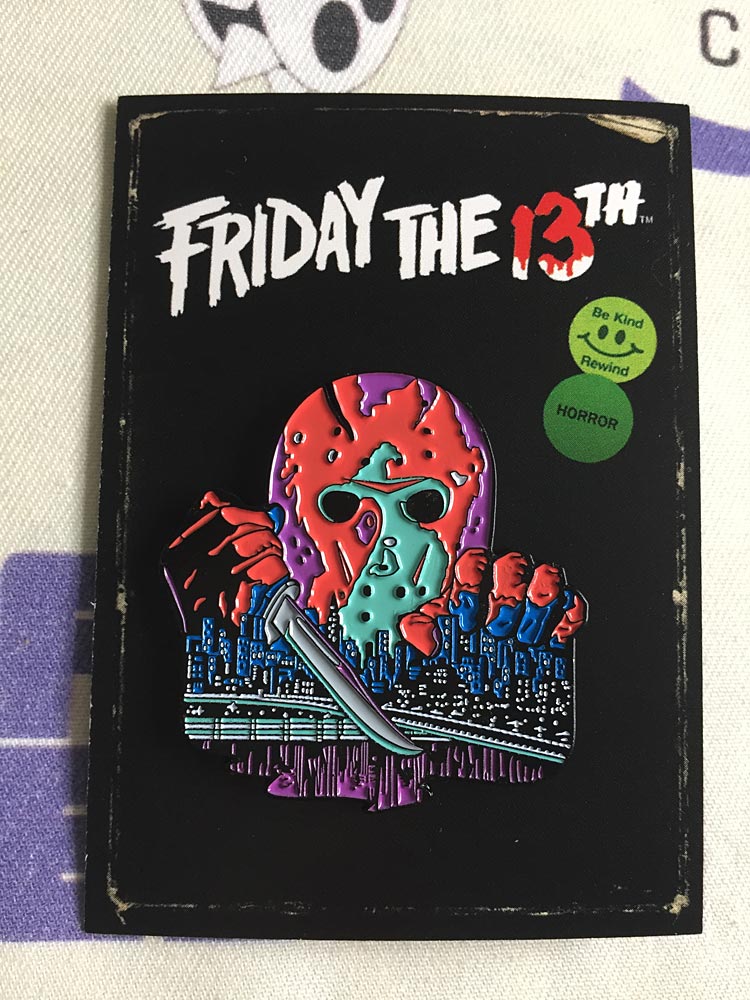 Friday the 13th Part VIII: Jason Takes Manhattan Enamel Pins Designed by Ghoulish Gary Pullin Waxwork