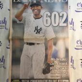 New York Daily News Mariano Rivera Career Saves Leader Tribute Poster (Sept 20, 2011) [V28]
