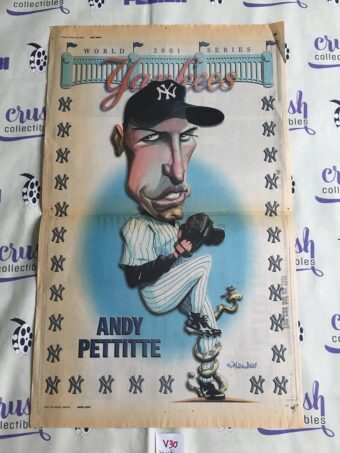 New York Daily News 2001 World Series Yankees Set of 6 Pullout Caricature Posters [V30]