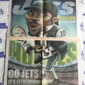 New York Daily News 2011 AFC Championship Game Jets vs. Steelers Santonio Holmes Caricature [V31]