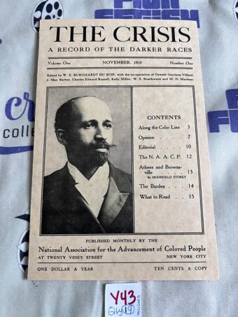 W.E.B. Du Bois U.S. Postage Stamp First Day of Issue Cover with The Crisis Newspaper Reproduction SIGNED [Y44]