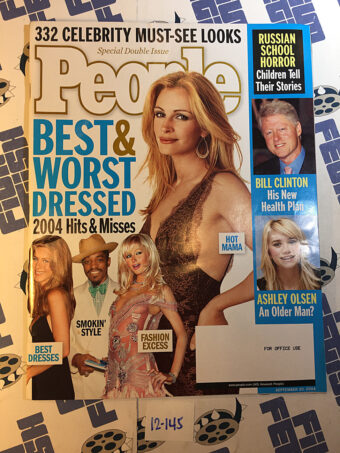 People Magazine (September 20, 2004) Ashley Olsen, Bill Clinton, Julia Roberts Cover [12145]