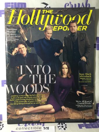 The Hollywood Reporter Magazine (Dec 19, 2014) Rob Marshall, Meryl Streep, Emily Hunt, James Corden [S71]