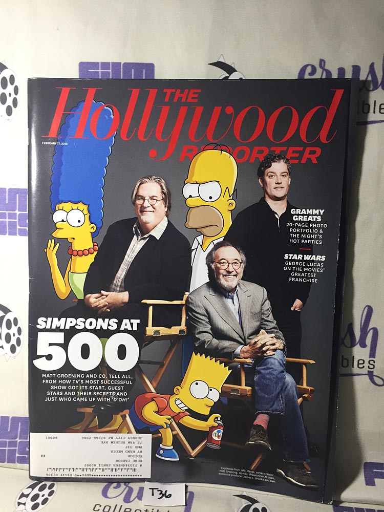 The Hollywood Reporter (February 17, 2012) Matt Groening George Lucas [T36]
