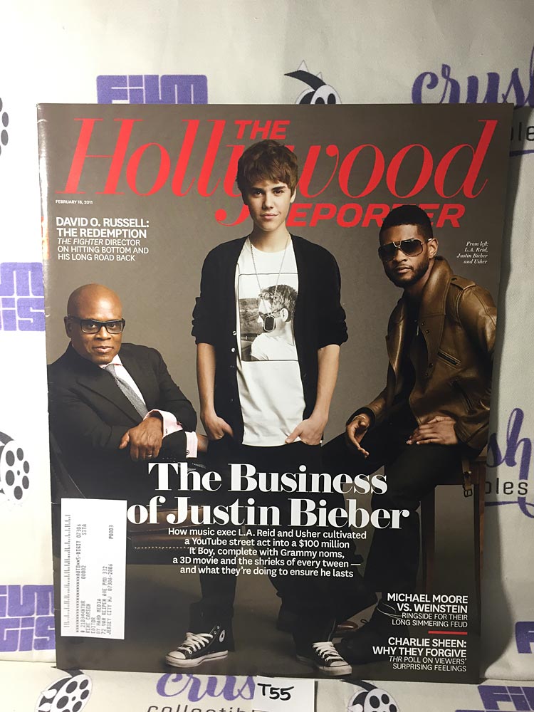 The Hollywood Reporter (February 18, 2011) Justin Bieber, Usher, L.A. Reid, David O. Russell [T55]