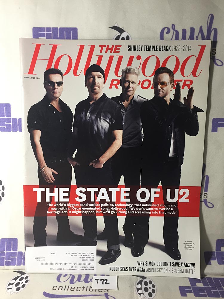 The Hollywood Reporter (February 21, 2014) U2 Bono The Edge  [T72]