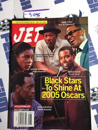 Jet Magazine (Feb 21, 2005) Morgan Freeman Jamie Foxx Sophie Okonedo Chris Rock Don Cheadle  [9095]
