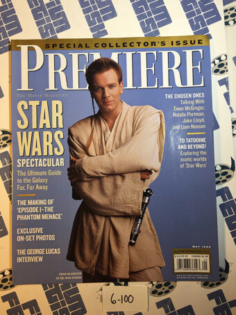 Premiere Magazine (May 1999) Liam Neeson Ewan McGregor Natalie Portman Jake Loyd [6100]