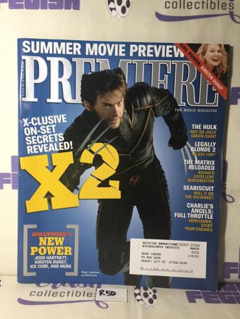Premiere Magazine (June 2003) Hugh Jackman Wolverine X2  [R50]