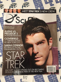 Sci Fi  Magazine (February 2008) Zachary Quinto Chris Pine Zoe Saldana Karl Urban [E17]