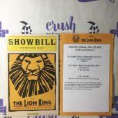 Showbill (June 18, 2005) The Lion King Broadway’s Award Winning Best Musical [S87]