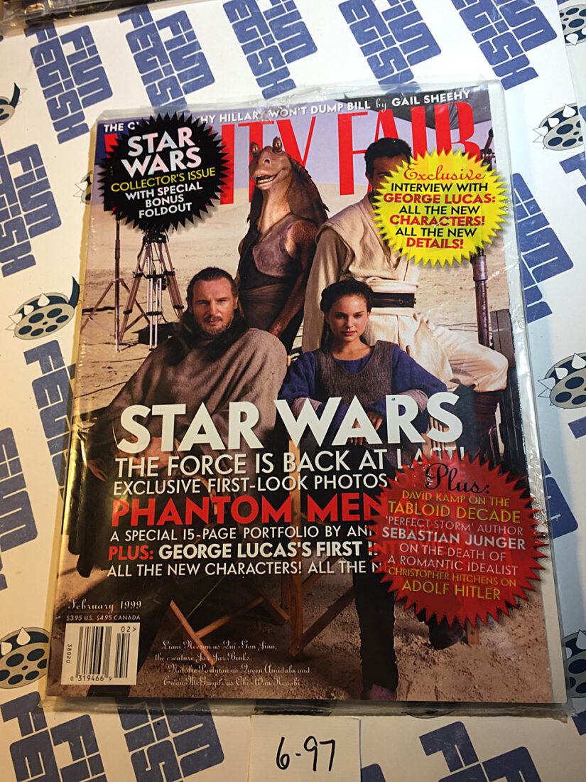 Vanity Fair Magazine (Feb 1999) Star Wars, Natalie Portman Liam Neeson [697]