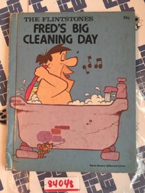 The Flintstones Fred’s Big Cleaning Day Story Book (1976) – Hanna-Barbera Authorized Edition [84048]