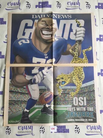 New York Daily News (Nov 28, 2010)  Osi Umenyiora Giants Football Newspaper Cover V34
