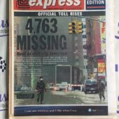 New York Daily News Express Newspaper (Sep 13, 2001) Ground Zero 911 Full Edition V44